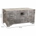 Chest Alexandra House Living Grey PVC Wood Metal 45 x 45 x 90 cm Estilo vintage