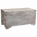 Baule Alexandra House Living Grigio PVC Legno Metallo 45 x 45 x 90 cm Estilo vintage