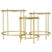 3-bordsset Alexandra House Living Guld 53 x 60 x 53 cm