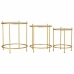 3-bordsset Alexandra House Living Guld 53 x 60 x 53 cm