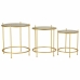 3-bordsset Alexandra House Living Guld 53 x 60 x 53 cm