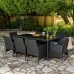 Set di mobili Alexandra House Living Nero 9 Pezzi