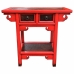 Console Alexandra House Living Rosso Legno Legno di olmo 35 x 80 x 85 cm