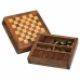 Conjunto de jogos tradicionais Alexandra House Living Castanho 16 x 3 x 15 cm 3 em 1