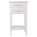 Mesa de Cabeceira Alexandra House Living Branco 26 x 69 x 37 cm