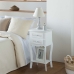 Comodino Alexandra House Living Bianco 31 x 71 x 38 cm