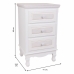 Comodino Alexandra House Living Bianco 33 x 68 x 41 cm