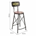 Stool Alexandra House Living Black Iron 40 x 100 x 46 cm