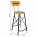 Tabouret Alexandra House Living Jaune Fer 40 x 100 x 46 cm