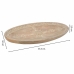 Centre de Table Alexandra House Living Blanc Naturel Bois de manguier 19 x 3 x 38 cm