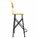 Stool Alexandra House Living Yellow Iron 40 x 100 x 46 cm