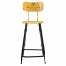 Stool Alexandra House Living Yellow Iron 40 x 100 x 46 cm