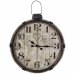 Reloj de Pared Alexandra House Living Negro Hierro Madera MDF 69 x 2 x 64 cm