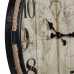 Horloge Murale Alexandra House Living Noir Fer Bois MDF 69 x 2 x 64 cm