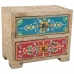 Doos-Juwelenkistje Alexandra House Living Multicolour Natuurlijk Mangohout Hout MDF 10 x 15 x 18 cm 2 lades