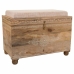 Banchetă Alexandra House Living Alb Natural Lemn de mango Lemn MDF 40 x 47 x 72 cm