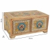 Jewelry box Alexandra House Living Multicolour Natural Mango wood MDF Wood 14 x 10 x 23 cm 2 drawers