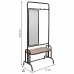 Hallbord Alexandra House Living Sort Jern Gran 45 x 181 x 77 cm