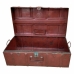 Decorative suitcase Alexandra House Living Brown Iron Traditional style 31 x 23 x 58 cm