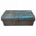 Valise décorative Alexandra House Living Bleu Fer Style artisanal 35 x 24 x 61 cm