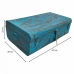 Dekorativer Koffer Alexandra House Living Blau Eisen Handwerks-Stil 39 x 22 x 67 cm