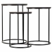 Jeu de 2 tables Alexandra House Living Noir Fer Bois MDF 39 x 57 x 39 cm