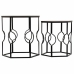 Set of 2 tables Alexandra House Living Musta Rauta Puu MDF 39 x 57 x 39 cm