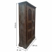 Armadio Alexandra House Living Marrone Legno Riciclato 41 x 212 x 124 cm