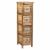 Cassettiera Alexandra House Living Marrone Legno Legno di paulownia 26 x 61 x 22 cm