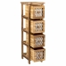 Chest of drawers Alexandra House Living Brown Wood Paolownia wood 26 x 61 x 22 cm