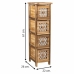 Cassettiera Alexandra House Living Marrone Legno Legno di paulownia 26 x 61 x 22 cm