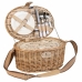 Cesta de Picnic Alexandra House Living Gris Natural Mimbre