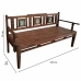 Banc Alexandra House Living Marron Bois Recyclé 58 x 95 x 183 cm