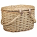 Cesta de Picnic Alexandra House Living Gris Natural Mimbre