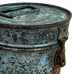 Decorative canister Alexandra House Living Blue Iron Traditional style 20 x 24 x 20 cm