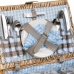 Picnic Basket Alexandra House Living Grey Natural wicker