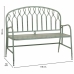 Klupa Alexandra House Living Zelena Metal 56 x 98 x 118 cm