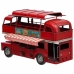 Decoratieve figuren Alexandra House Living Rood Ijzer ABS Bus 14 x 18 x 28 cm