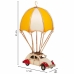 Figura Decorativa Alexandra House Living Amarelo Ferro ABS Globo Carro Paraquedas 17 x 31 x 18 cm