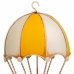 Figura Decorativa Alexandra House Living Amarelo Ferro ABS Globo Carro Paraquedas 17 x 31 x 18 cm