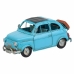 Decorative Figure Alexandra House Living Light Blue Iron ABS Motorbike Trailer 10 x 10 x 34 cm