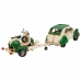 Statua Decorativa Alexandra House Living Verde Ferro ABS Moto Trailer 9 x 9 x 41 cm