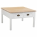 Mesa de Centro Alexandra House Living Branco Castanho Liga de Zinco Madeira MDF 80 x 50 x 80 cm