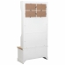 Entrebrod med skuffer Alexandra House Living Hvid Brun Zink Legering Træ MDF 39 x 184 x 92 cm