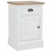 Comodino Alexandra House Living Bianco Marrone 35 x 63 x 41 cm