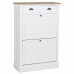 Sapateira Alexandra House Living Branco Castanho 33 x 120 x 80 cm