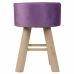 Tabouret Alexandra House Living Pourpre Velours Bambou Pin Éponge Bois MDF 32 x 44 x 32 cm