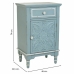 Comodino Alexandra House Living Azzurro Bianco 32 x 74 x 46 cm