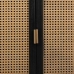 Aparador Alexandra House Living Negro Natural Ratán Madera de Paulonia 45 x 86 x 165 cm