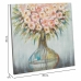 Quadro Alexandra House Living Tela Legno di abete 80 x 3 x 80 cm